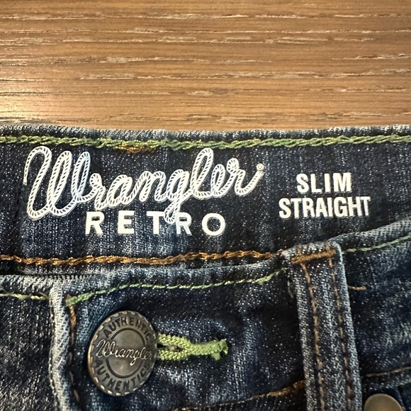 Wrangler Retro Slim Straight Jeans Size 14 Regular Gently Worn - Picture 5 of 5